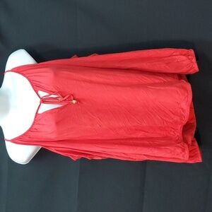 Michael Kors Cold Shoulder Blouse SZ LG